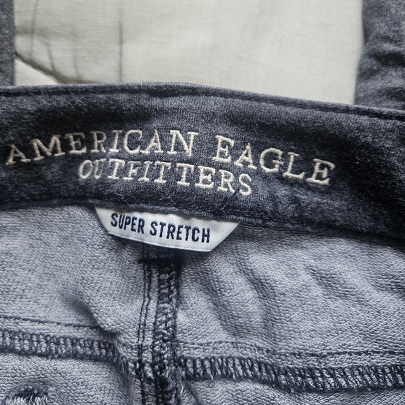 AMERICAN EAGLE Grey Knit Hi Rise Jegging Cotton Blend Low Rise 00 SHORT AE - Picture 5 of 8
